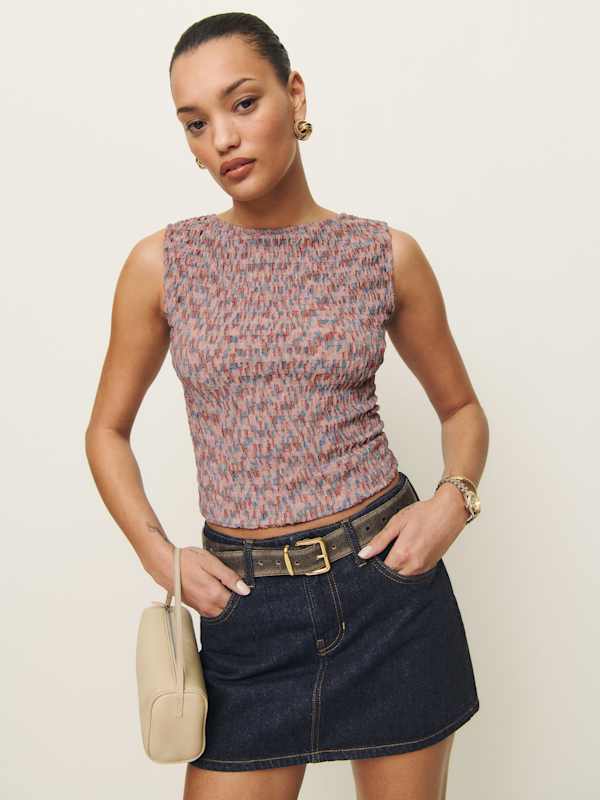 Dusk Knit Top - Cotton Candy